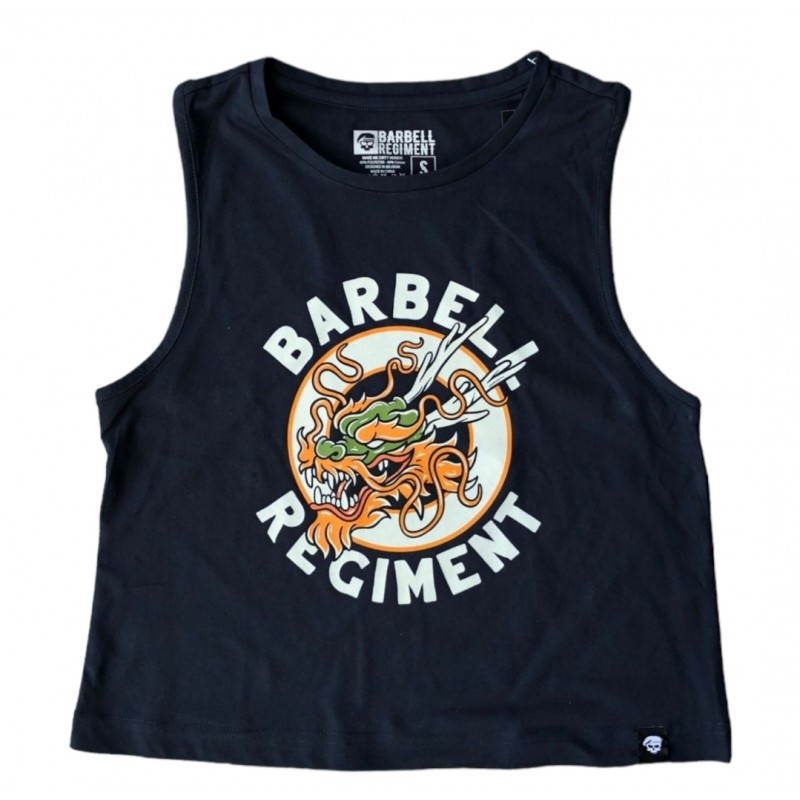 FORGED IN THE FLAMES - CROP TANK - BARBELL REGIMENT