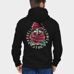 BARBELL FLOWER - SWEAT BLACK - JUSTHANG