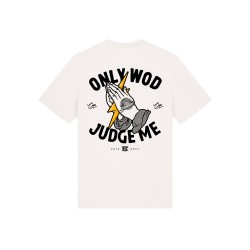 ONLY WOD CAN JUDGE ME - T-SHIRT - IVOIRE - THUNDERNOISE
